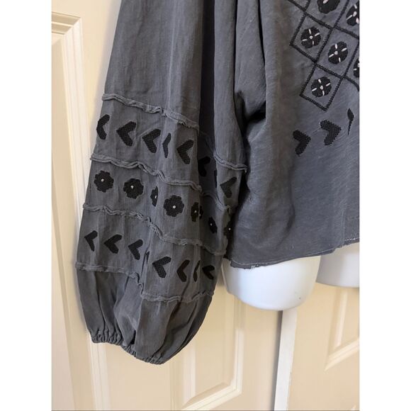 Free People Savannah Embroidered Top - Picture 6 of 7